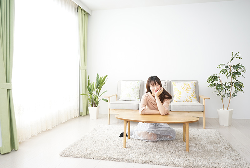 woman in a room
