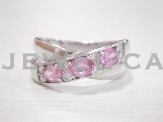 Pt900 sapphire ring